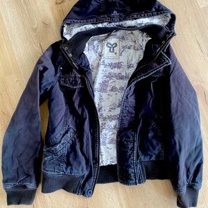 TNA Black Bomber Jacket